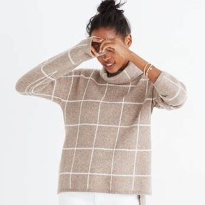 Madewell Windowpane Sweater XS